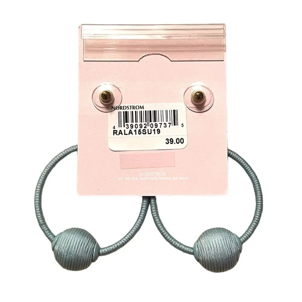 💎2/$30💎 Rachel Parcell Threaded Blue Hoop Dangle Statement Earrings